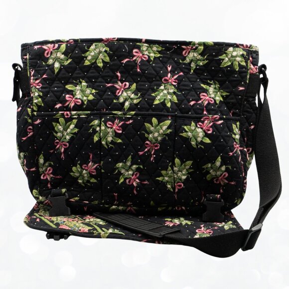 Vera Bradley Laptop Messenger Tote | Retired Vintage Breast Cancer Hope Quilted - Picture 2 of 8